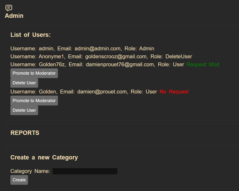 Profile Page