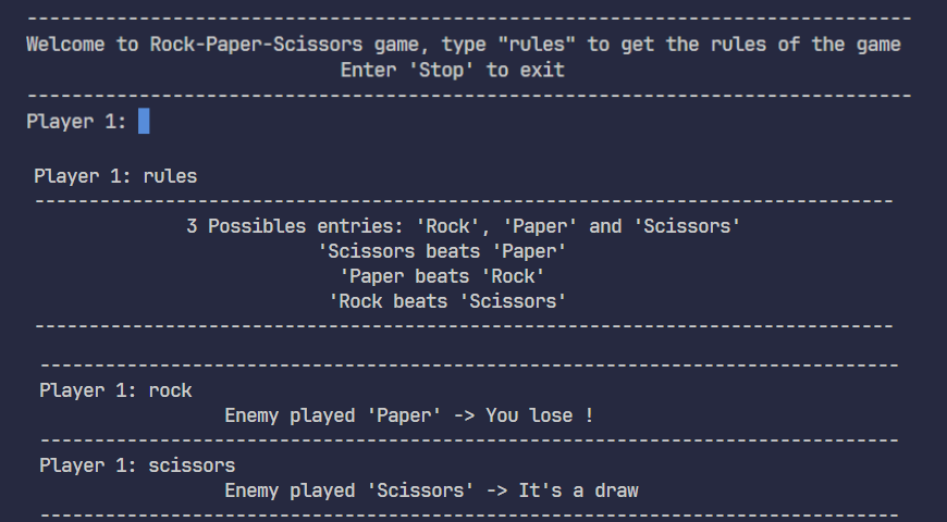 Rock Paper Scissors