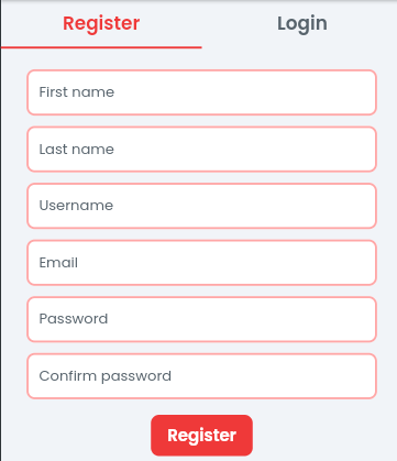 Registration Screen